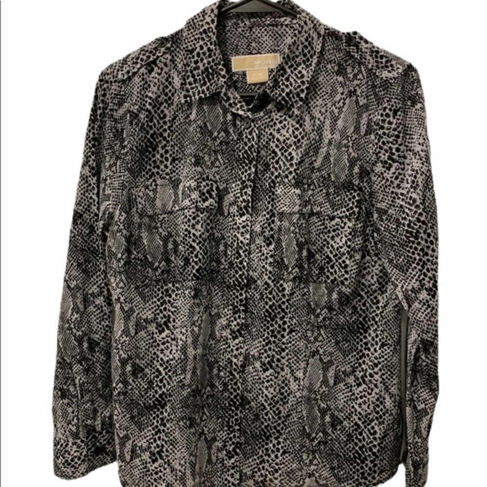 Michael Kors Black/White Animal Print Size PM